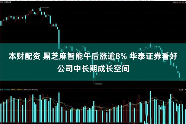 本财配资 黑芝麻智能午后涨逾8% 华泰证券看好公司中长期成长空间