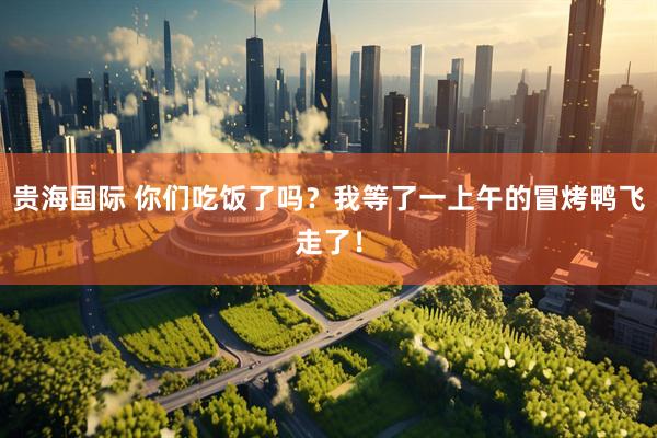 贵海国际 你们吃饭了吗？我等了一上午的冒烤鸭飞走了！