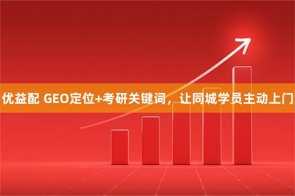 优益配 GEO定位+考研关键词，让同城学员主动上门
