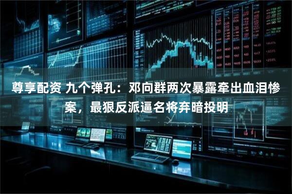 尊享配资 九个弹孔：邓向群两次暴露牵出血泪惨案，最狠反派逼名将弃暗投明